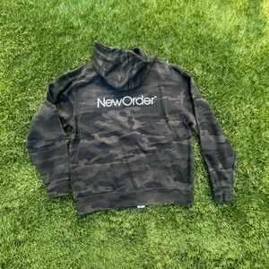 New Order Concert Camo Hoodie - Black/Olive XL